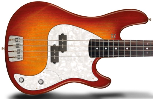 Sandberg California II VS4 Lionel 30" Shortscale Pickguard, Whitepearl